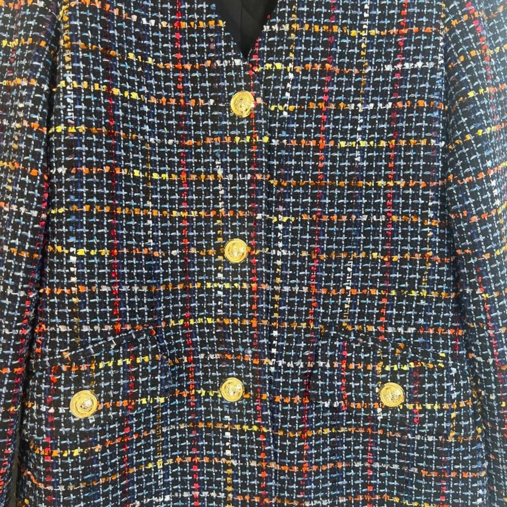 Truth by Republic Tweed Blazer Longline Single Breasted Preppy Size XS Career - Picture 4 of 11